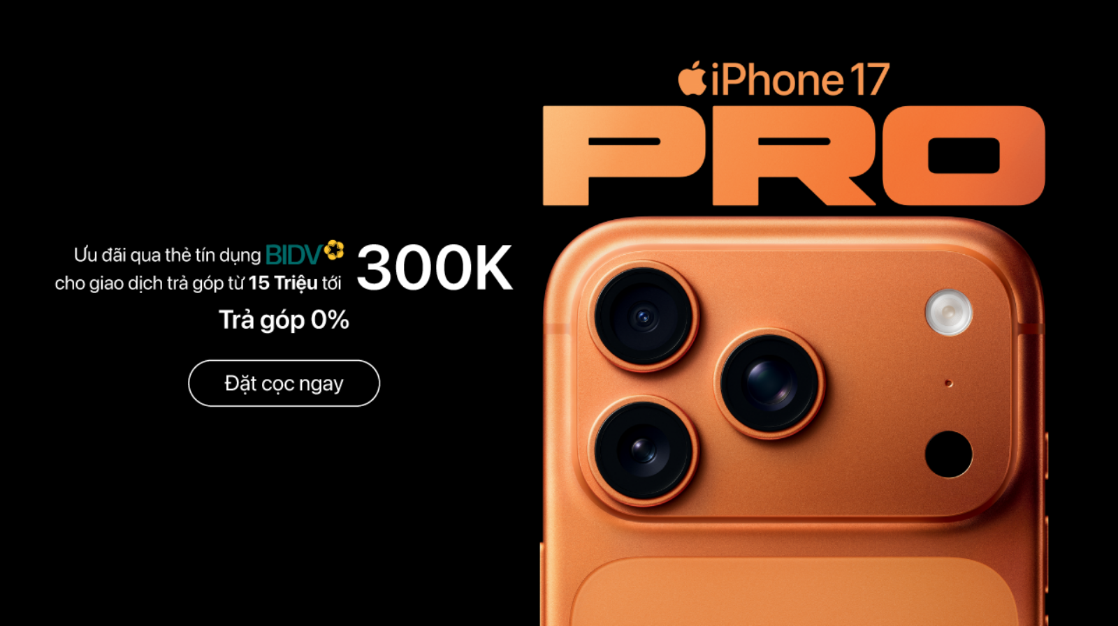 Hình ảnh cho danh mục Ưu Đãi Đặc Biệt Khi Mua iPhone 17 series – Trả Góp 0% Lãi Suất Qua Thẻ Tín Dụng BIDV